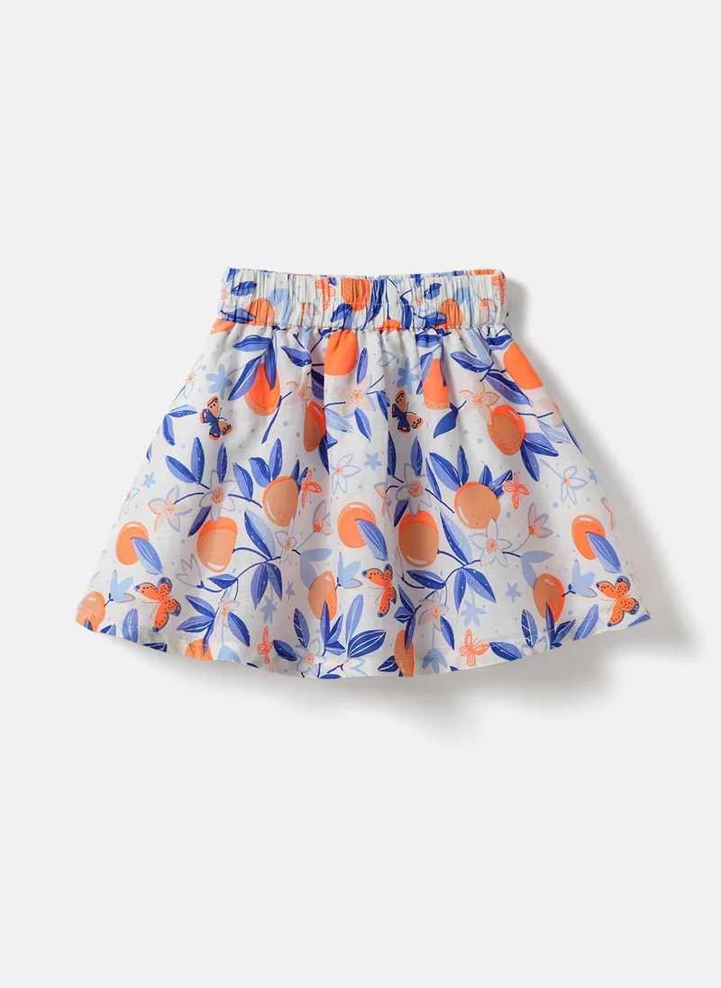 Nautinati  Nautinati Girls' Butterfly Printed Top and Skirt  | Best Price UAE