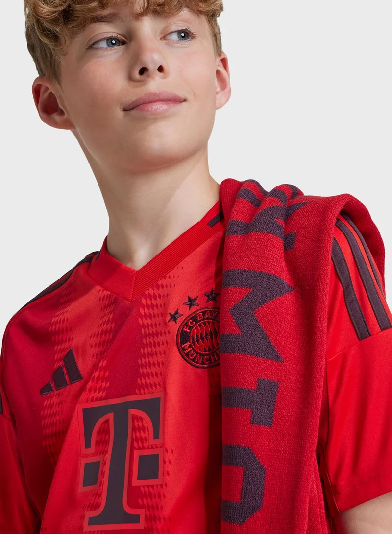 adidas قميص نادي برشلونة للشباب من قماش الجيرسيه
