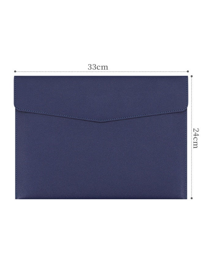 CSIRO 2PCS A4 PU Leather File Bag, Waterproof Document Organizer with Large Capacity – Portable Multifunction Wallet for Paper, Letter, Stationery, Tablet & PC Case, Retro Style - Image 3