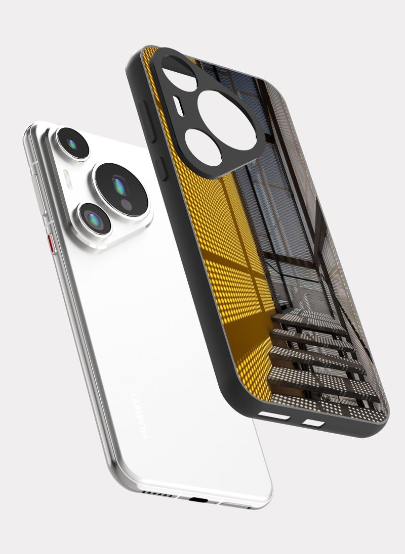 بكسلات كفر هواوي بيورا 70 برو تصميم معماري اصفر - Image 2