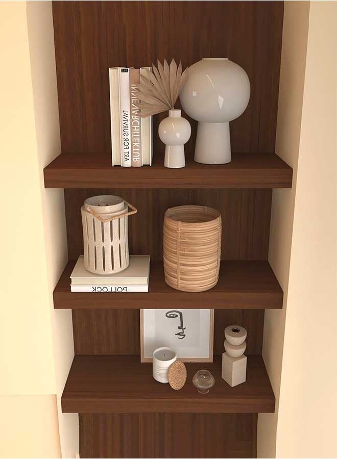 رَوَائِد ورق جدران بتصميم خشب الجوز 45×500 سم – لاصق ذاتي، قابل للإزالة، لتغليف الخزائن والمكاتب والدولايب – لفّة من الفينيل بلون بني وخشب طبيعي - Image 4