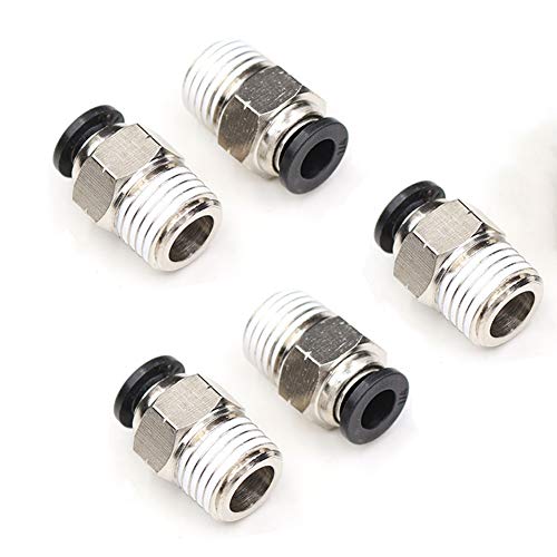 CEKER 1/4 Inch Push to Connect Fittings - 10Pack Quick Connect Tubing to NPT Male Thread Air Fittings - Image 1