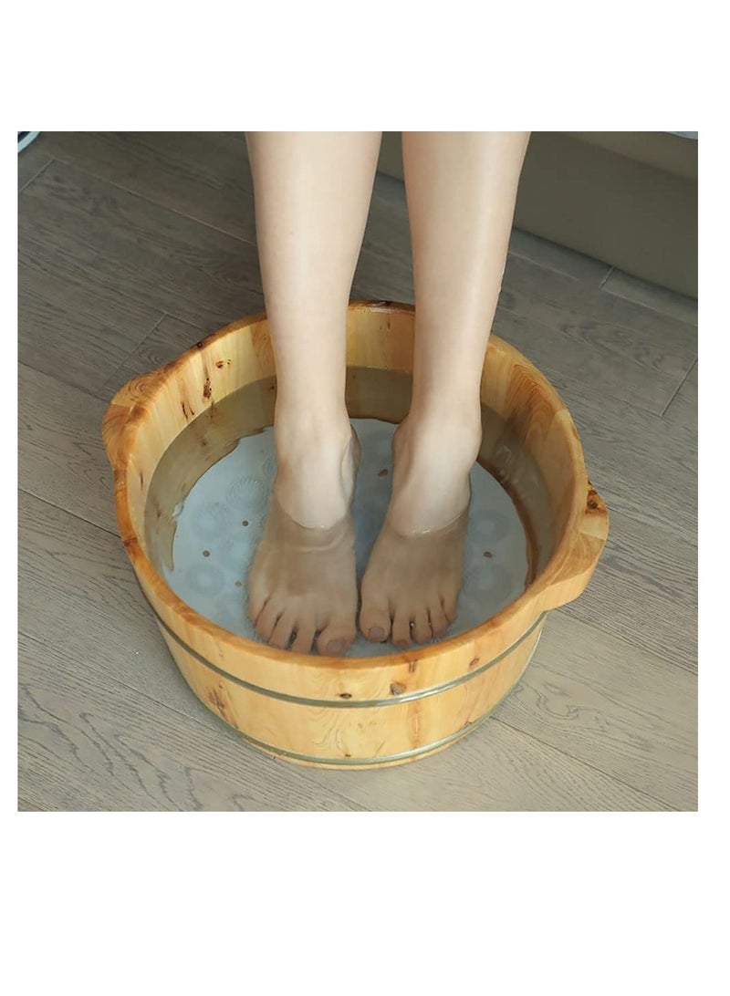 Loquat Shower Foot Scrubber Foot Cleaner Brush Large Acupressure Massager Mat with Non-Slip Suction Cups Improves Circulation Cleans Exfoliation Massages  Reduces Pain for Your Feet  Back (Blue) - Image 4