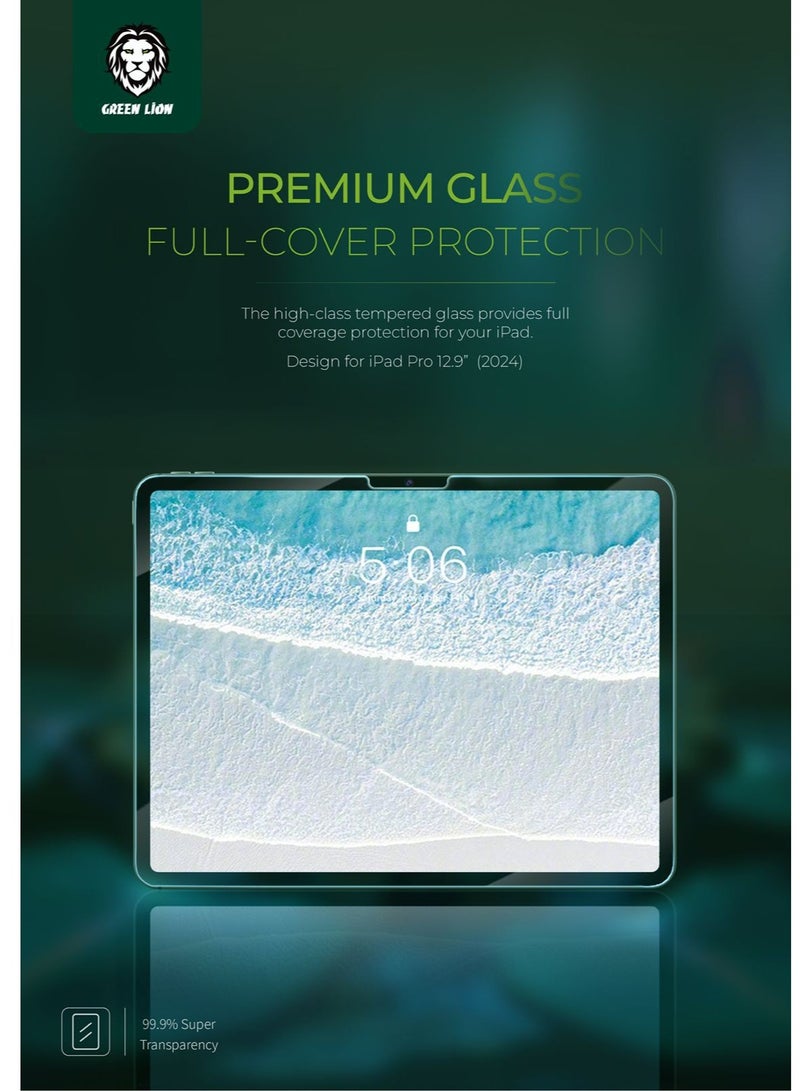 GREEN LION Premium iPad Screen Guard / Anti-Scratch / Anti-Fingerprint / Anti-Broken / Oleophobic Coating / High Transparency / Case-Friendly - Clear - Image 3
