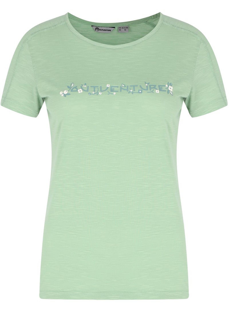 Athlex Women's T-shirt Apple, Outventure, +ADD QUICKDRY Technology, Breathable Fabric, Fitted Cut, Perfect for Hiking and Outdoor Activities - Image 1
