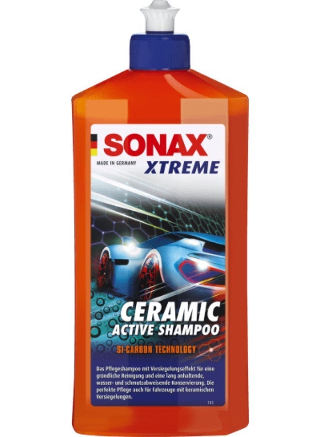 SONAX XTREME Ceramic Active Shampoo (500ml) – High-Gloss Shine & Si-Carbon Protection - Image 1