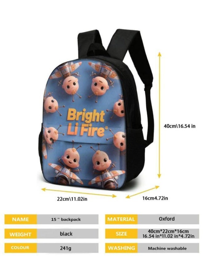 واضح من النار مجموعة من ثلاث قطع من حقائب الرسوم المتحركة، تتعامل بسهولة مع المناسبات المختلفة (الطلاب والأطفال ونزهات الأصدقاء وتسلق الجبال والدراسة وما إلى ذلك) | حقيبة ظهر + حقيبة محمولة باليد + حقيبة قرطاسية | هدايا الموسم المدرسي / العطلات - 80 - Image 5