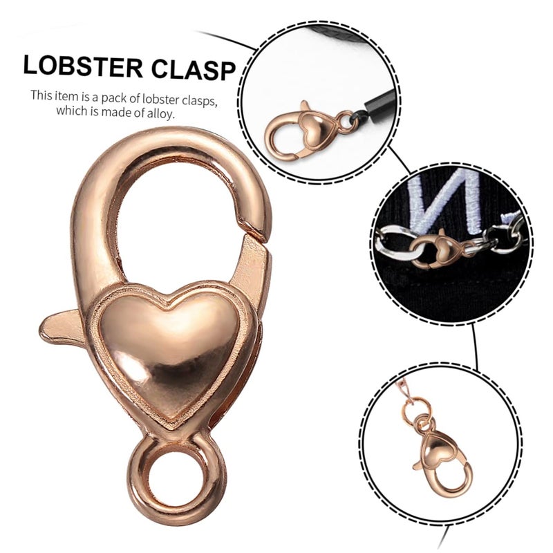40 Pcs Alloy Lobster Clasps Charms For DIY Jewelry Making And Keychain Bulk - Image 4