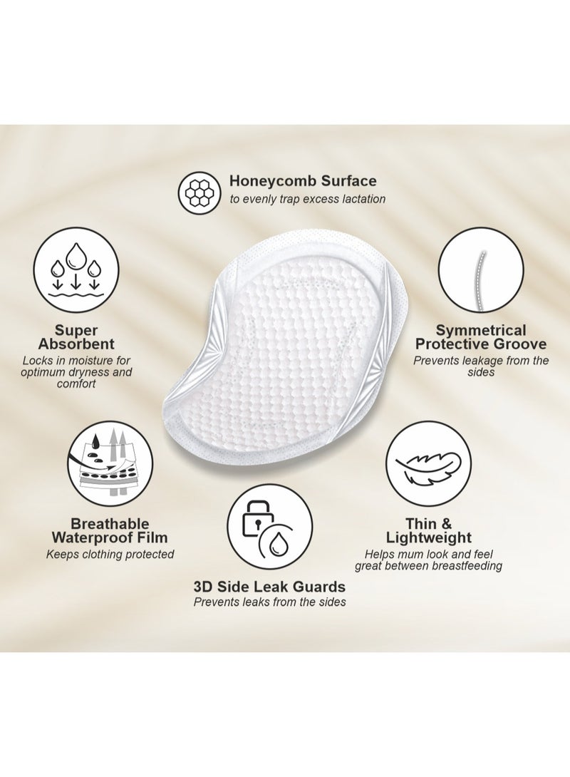 Floren Disposable Nursing Breast Pads 60Pcs |
Maternity Pads | Ultra Thin with Complete Coverage I Super Absorbent | Breathable | Discreet |
Individually Packed for Moms | - Image 5