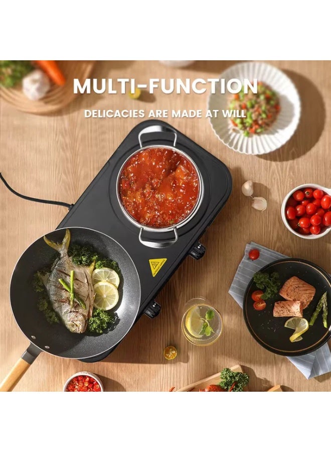 دي اس بي موقد كهربائي مزدوج بقرص حراري سريع التسخين - KD4055 - Image 4