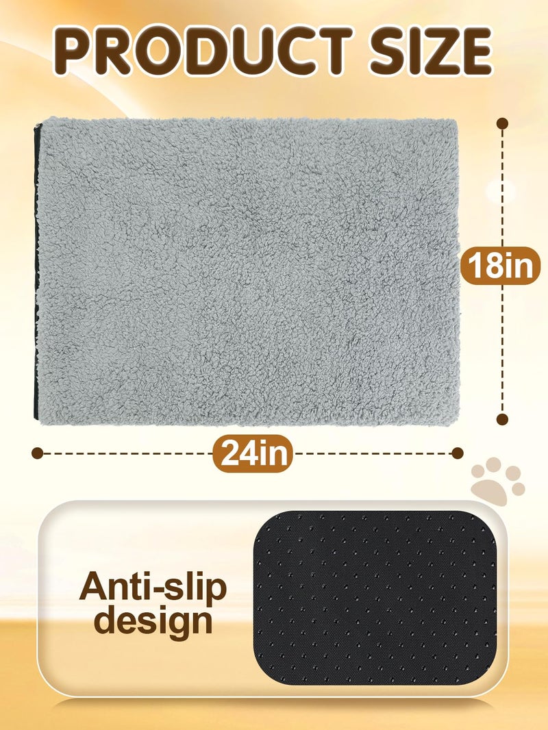 Alphatool 1.6'' Thick Self-Warming Cat Bed - Pet Safe & Non-Electric, Washable Pet Heating Pads, Heated Mat for Indoor & Outdoor Cats, Small Dogs, 15.7 x 23.6in - Image 5