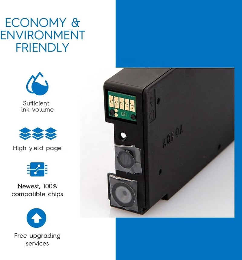 NexNova Ink Cartridge Compatible For Canon Pgi-1400Xl Set High Yield (4-Pack Black Cyan Magenta Yellow) Pgi 1400 Xl Guaranteed Compatibility With Maxify Mb2140 Mb2340 Mb2740 Mb2040 - Image 3