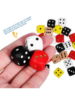 Toyvian 25Pcs Dice Set Colored Wooden Dice Math Dice 16Mm Board Games Dice 6 Sided Dice Set Bulk Rounded Corners Dice For Dices Game Classroom Teaching Board Games  - Image 5
