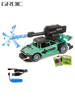 GROIC 1/18 Remote Control Car, Shooting Water Bullets Remote Control Car Toys, 4WD RC Drifting Racing Cars, Steering Control Vehicle Toy with Lights  - Image 1