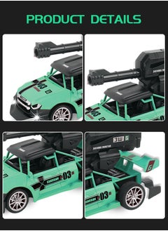 GROIC 1/18 Remote Control Car, Shooting Water Bullets Remote Control Car Toys, 4WD RC Drifting Racing Cars, Steering Control Vehicle Toy with Lights  - Image 3