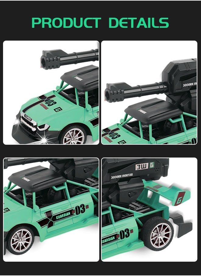 GROIC - 1/18 Remote Control Car, Shooting Water Bullets Remote Control Car Toys, 4WD RC Drifting Racing Cars, Steering Control Vehicle Toy with Lights - Image 1