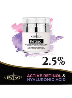 New Age Retinol Cream Neck & Facial Moisturizer Serum With Hyaluronic Acid Vitamin E Anti Aging Formula Reduces Wrinkles Fine Linesday And Night Cream 1.7 Fl Oz 2 Pack Retinol  - Image 5