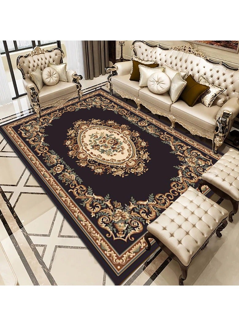 Loquat سجادة مستطيلة حديثة من ألياف البوليستر على الطراز الأوروبي - Image 1