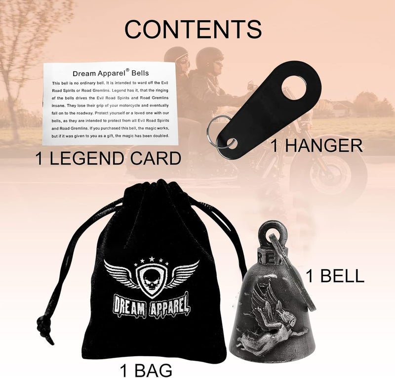 GARGOYLE BELLS Gargoyle Motorcycle Bell with Hanger - Image 3