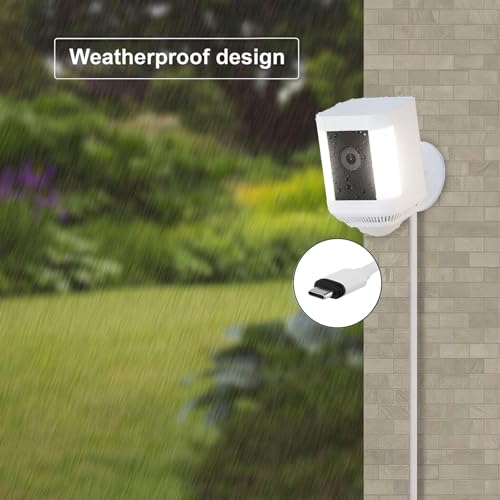 ALERTCAM Power Adapter for Spotlight Cam Plus/Pro (Battery) and Spotlight Cam (Battery), with 25Ft/7.5m Weatherproof Outdoor Cable to Continuously Charge Your Home Security Camera - Image 3
