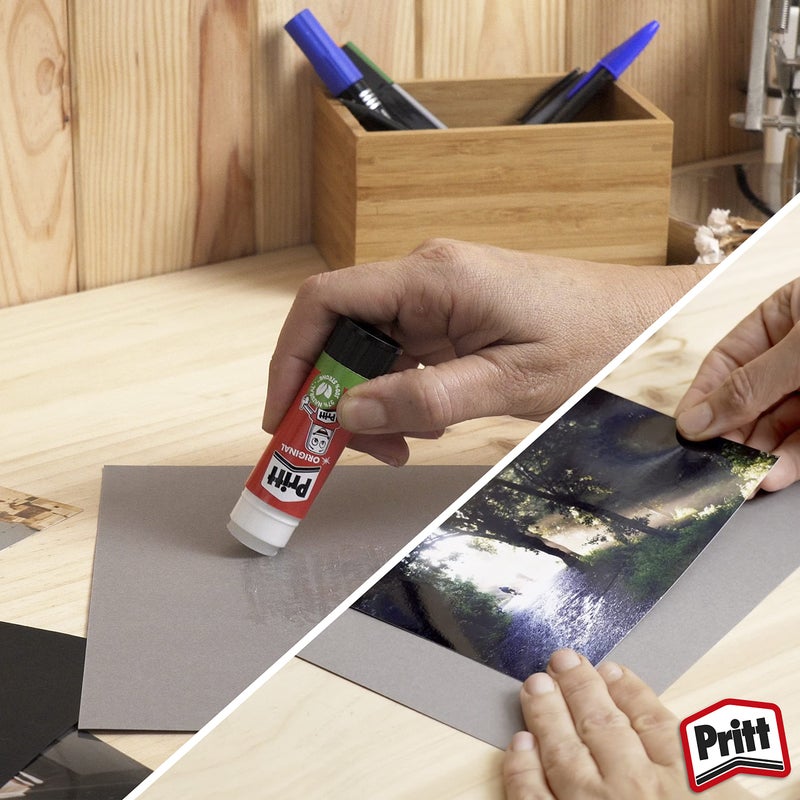 Pritt Glue Stick, Safe & Child-Friendly Craft Glue for Arts & Crafts Activities, Strong-Hold adhesive for School & Office Supplies, 4x11g Pritt Stick - Image 4