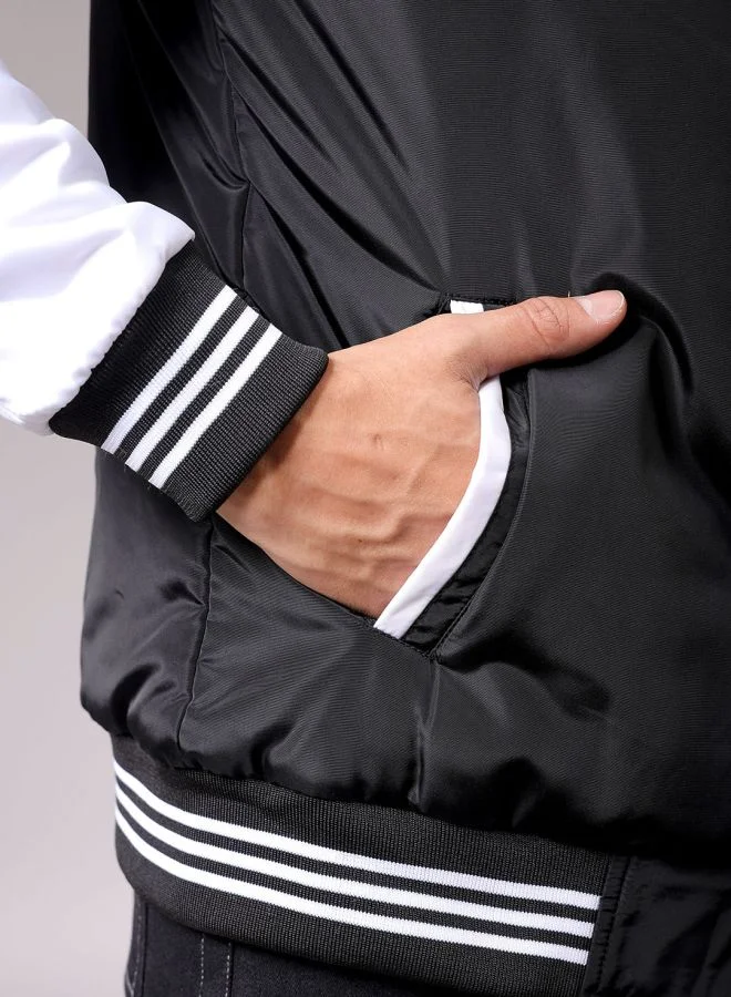 The Indian Garage Co Men Slim Fit Colourblocked Puffer Jackets