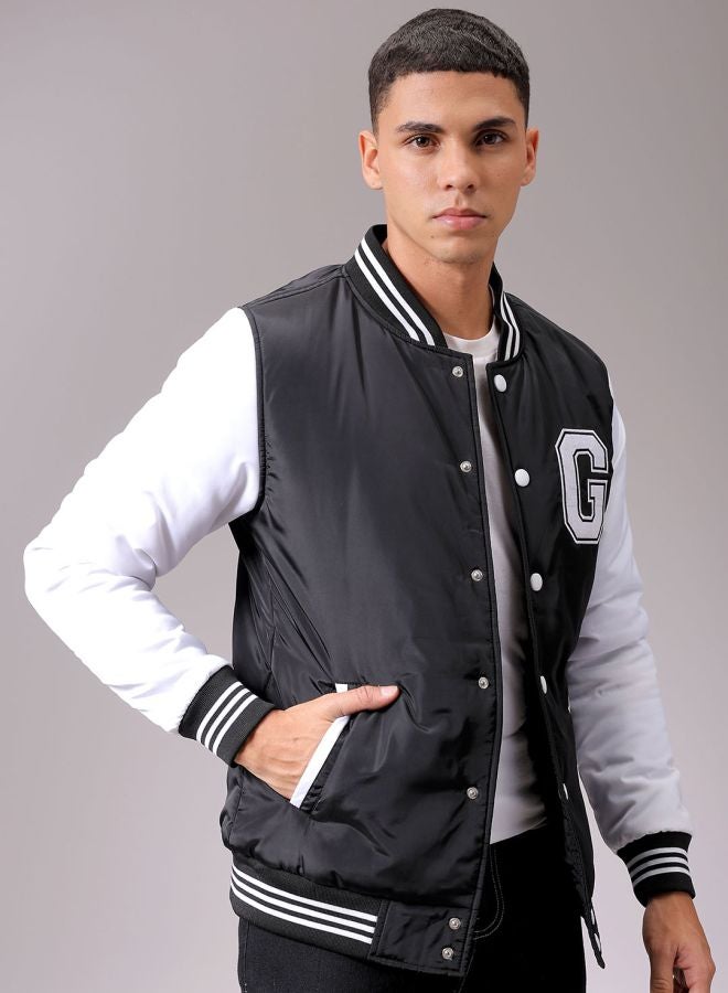 The Indian Garage Co Men Slim Fit Colourblocked Puffer Jackets  - Image 3