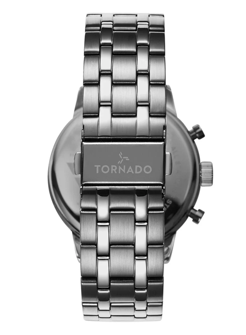 TORNADO Tornado CELESTIA ELITE T6102-SBSS Men's Chronograph Display Watch & High Quality Solid Stainlesss Steel Strap Silver