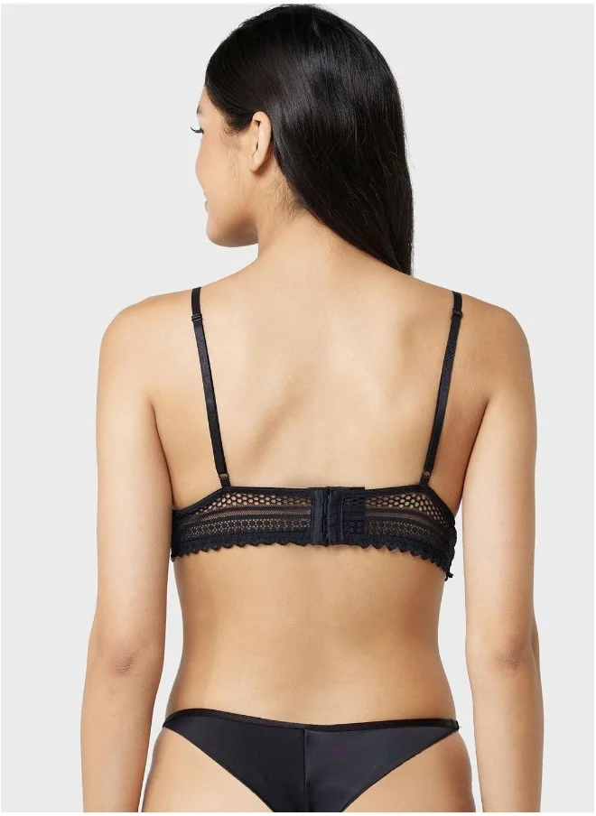 Isla & Evie Panties thong Sheer black Beauty