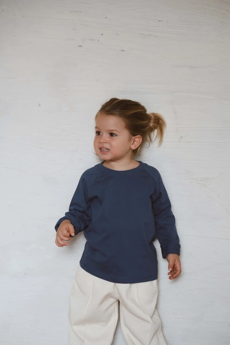 Ohlala Koala Indigo Back Printed Long Sleeve T-Shirt
