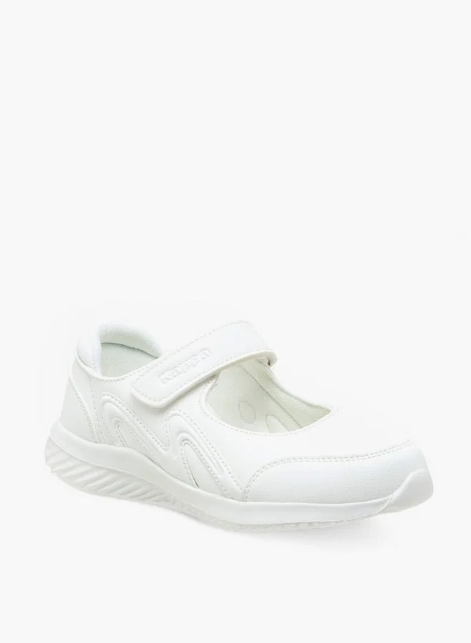 Kappa Girls' Textured School Shoes with Hook and Loop Closure