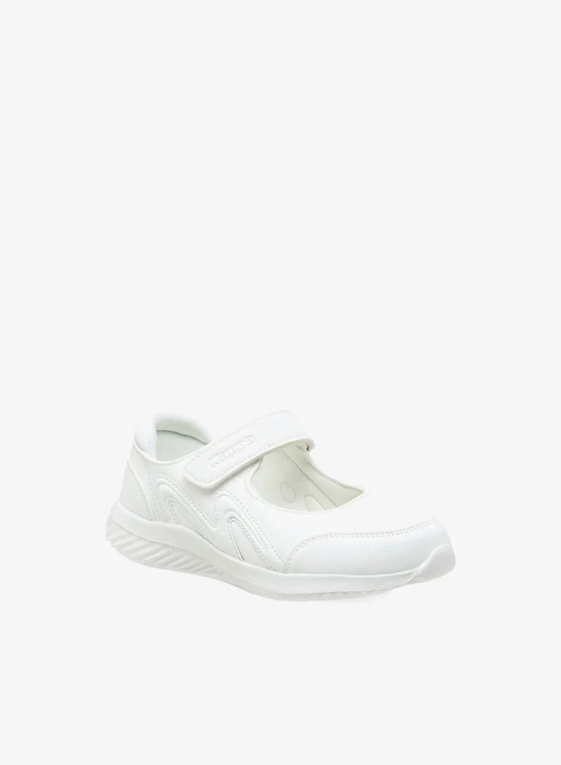 Kappa Girls' Textured School Shoes with Hook and Loop Closure