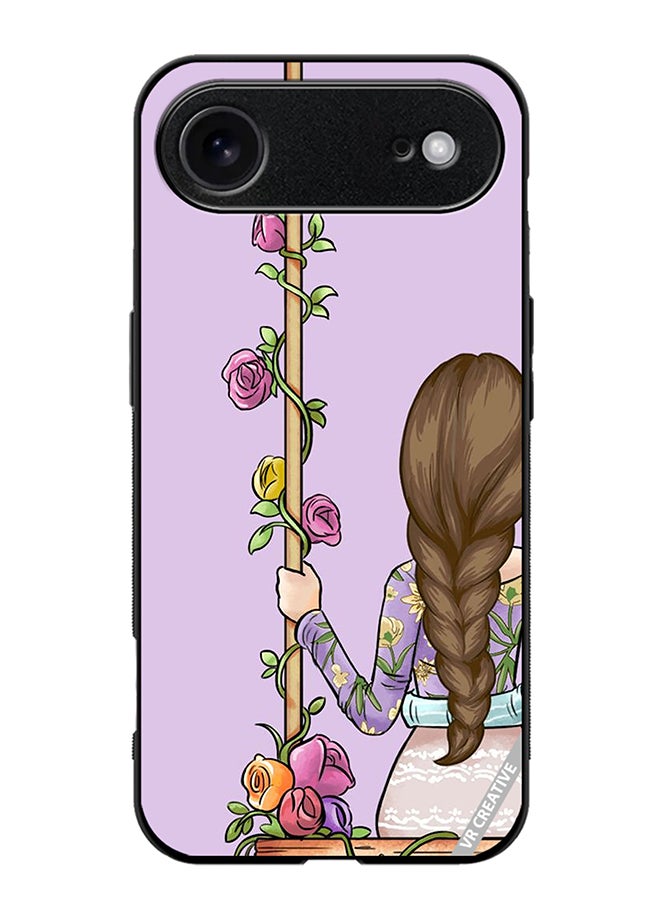 Protective Case Cover For Apple iPhone 17 Air Beautiful Girl Looking Front Design Multicolour