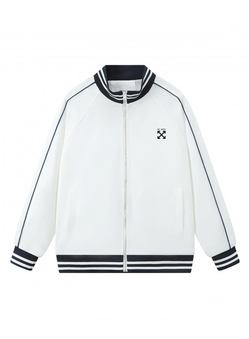 أوف-وايت OFF-WHITE baseball uniform jacket for men and women - Image 3