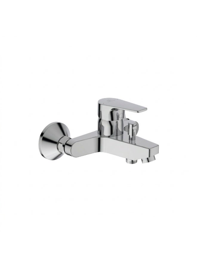 Ideal Standard Cerafine D Wall-Mounted Exposed Bath & Shower Mixer, Brass, Chrome, 207 x 110 x 169–174 mm - Image 1