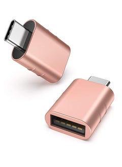 2 Pack USB C to USB Adapter USB C Male to USB 3 Female Adapter Compatible with iMac 2021 iPad Mini/Pro 2021 MacBook Pro 2020 MacBook Air 2020 and Other Type
