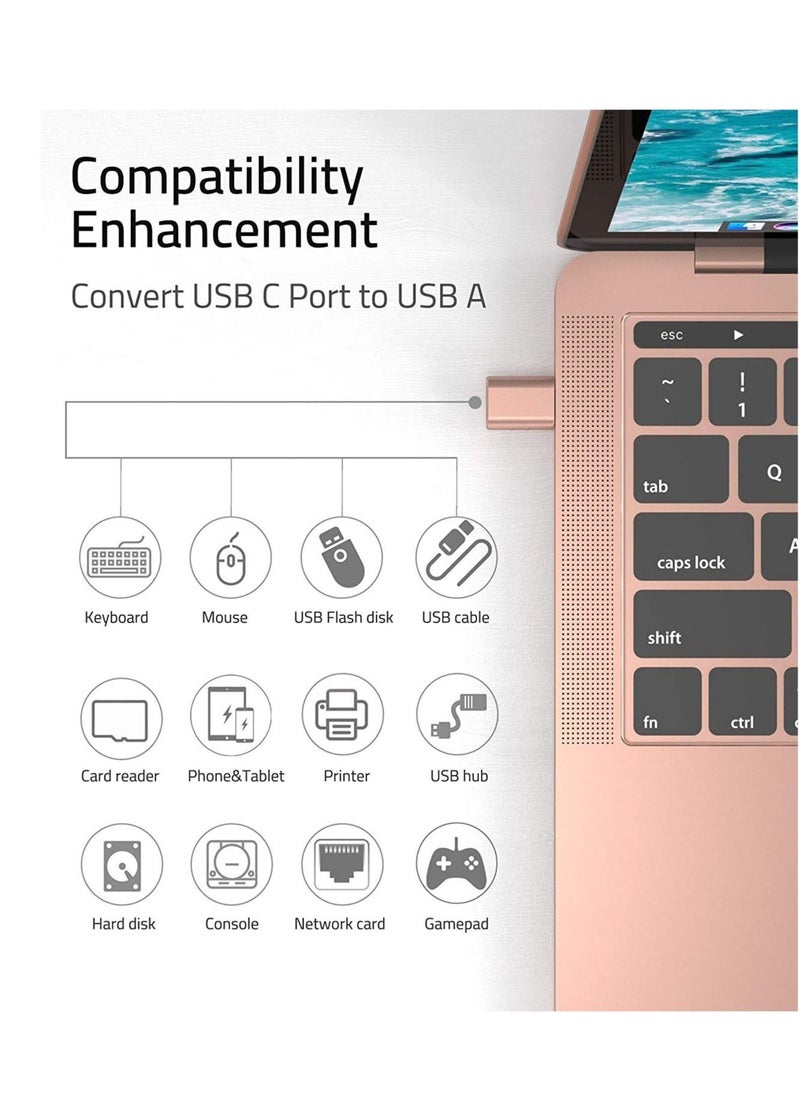 Generic - 2 Pack USB C to USB Adapter USB C Male to USB 3 Female Adapter Compatible with iMac 2021 iPad Mini/Pro 2021 MacBook Pro 2020 MacBook Air 2020 and Other Type - Image 1