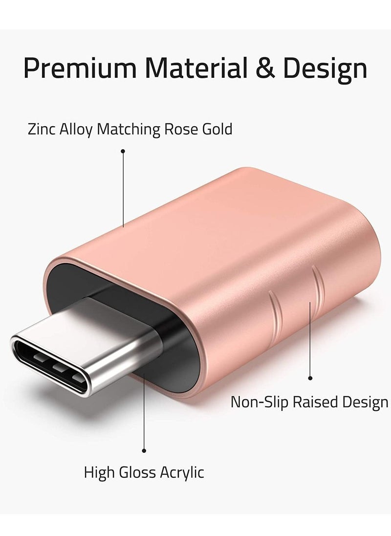 Generic - 2 Pack USB C to USB Adapter USB C Male to USB 3 Female Adapter Compatible with iMac 2021 iPad Mini/Pro 2021 MacBook Pro 2020 MacBook Air 2020 and Other Type - Image 1