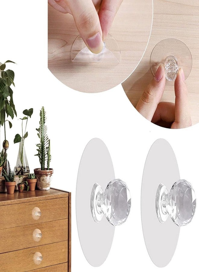 YTM Diamond Crystal Shaped Pulls Handles for Wardrobe, Kitchen Cupboard, Bathroom Dresser, Furniture Door Window, Drill (Pack of 3) - Image 5