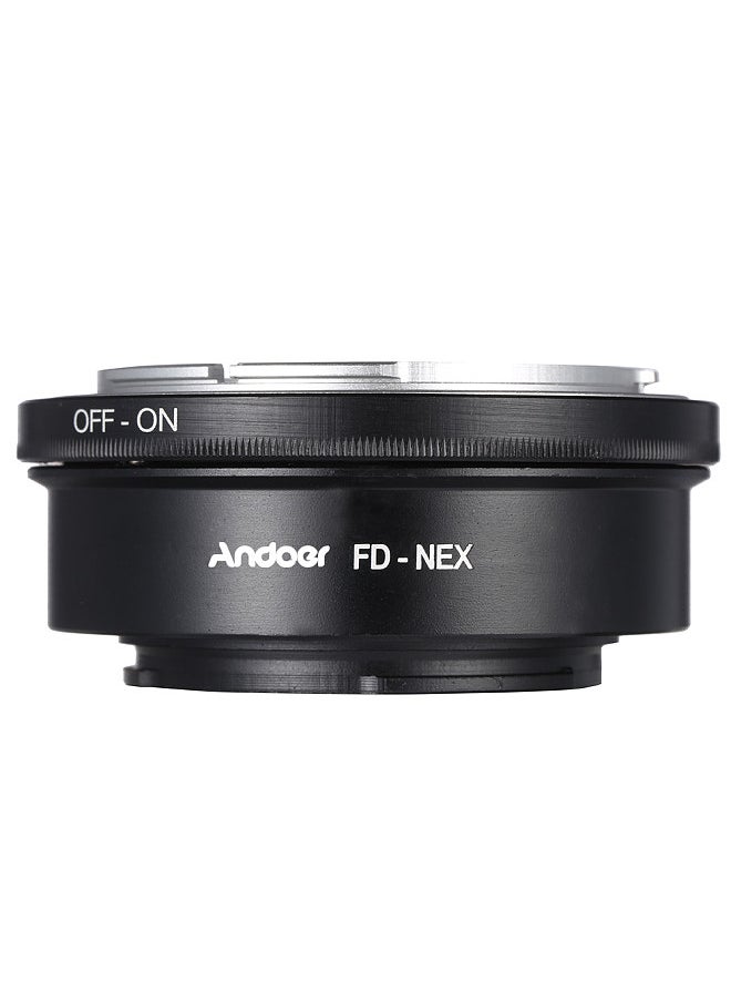 ANDOER Andoer FD-NEX محول حلقة عدسة جبل لعدسة Canon FD لتناسب جسم الكاميرا الرقمية Sony NEX E Mount  - Image 4