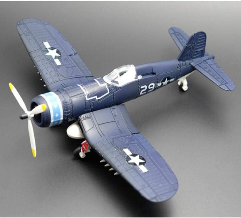 klarako Simulation Plastic Assembled Model Kit Airplane 1/48 Scale Aircraft Plane Model Gift for Adult - Dark Blue - Image 4