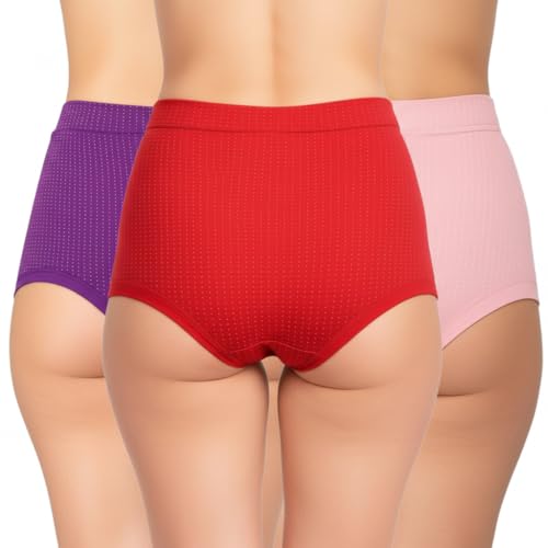 Fashiol Women's Boyshorts Cotton Zipper Panty with Front Pocket Hipster Panties Seamless Daily Underwear (XL) - Pack of 1 Assorted - Image 2