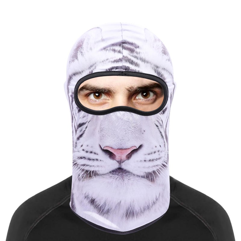 Cutewing Animal Balaclava Mask 3D Printed Full Face Mask Cool Full Head Balaclava UV Protection Face Cover Cooling Neck Gaiter with 3PCS - Image 2