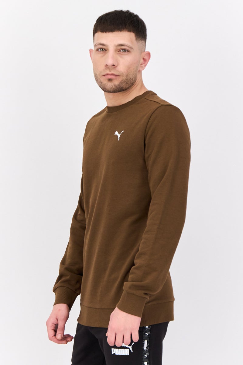 PUMA Men Slim Fit Long Sleeves Outdoor Sweatshirts, Brown  - Image 2