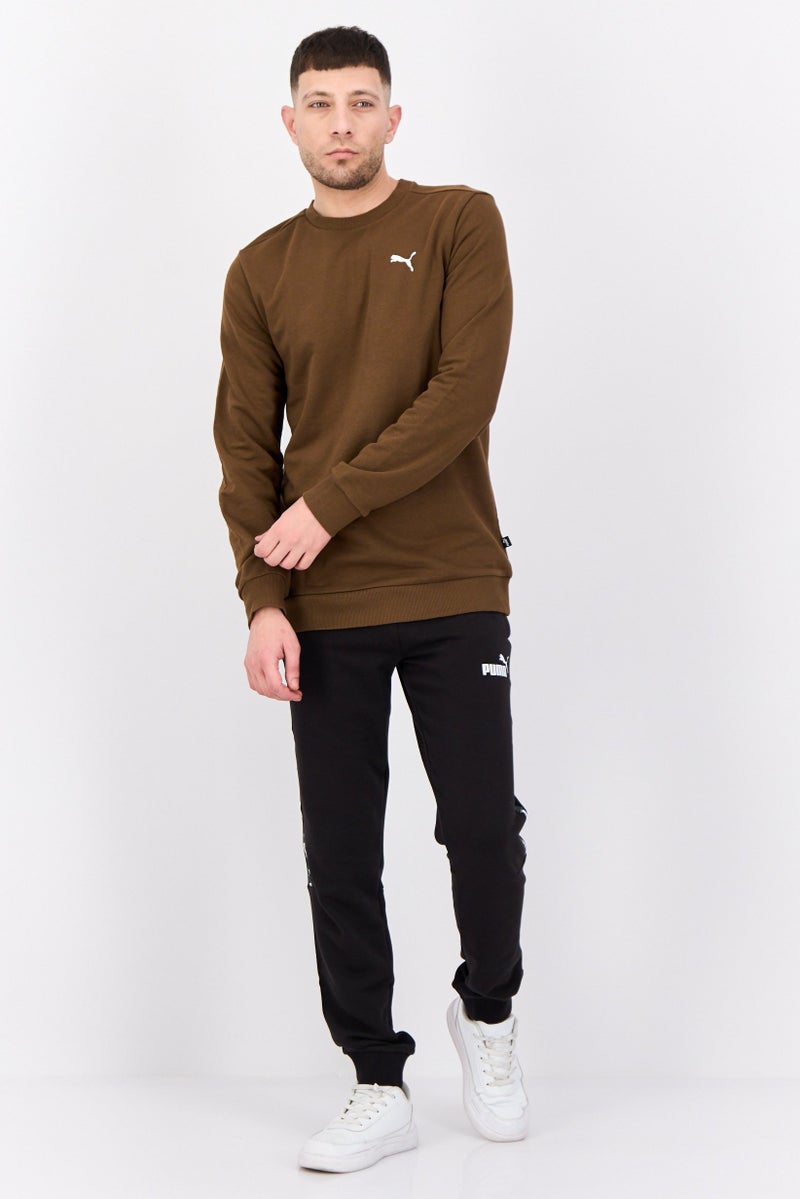 PUMA Men Slim Fit Long Sleeves Outdoor Sweatshirts, Brown  - Image 4