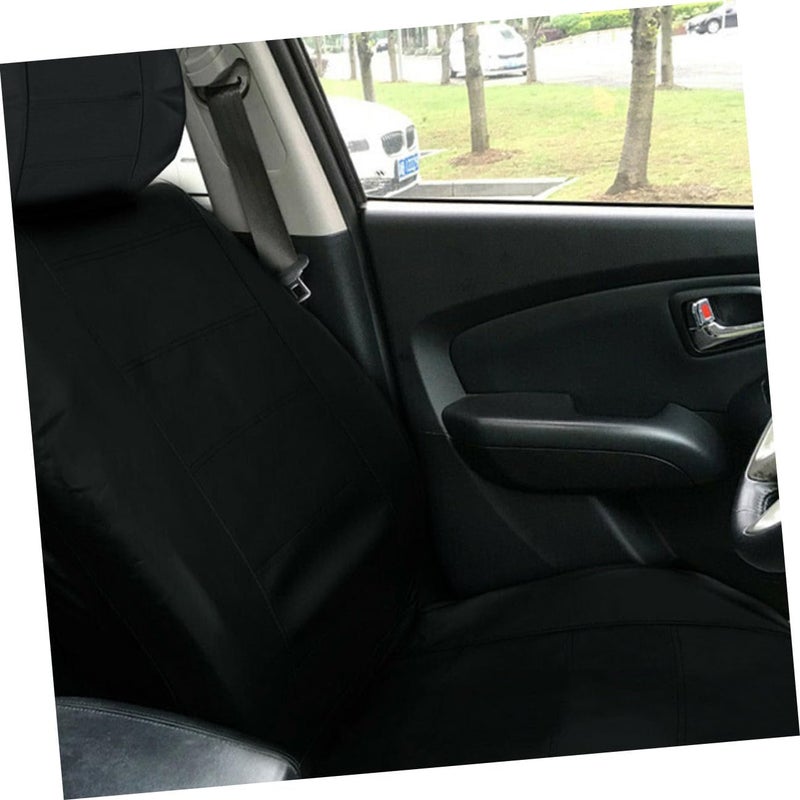 LABRIMP 11pcs 5-Seater Car Seat Cover Set with Pu Material Car Seat Protection Cushion Non-Slip Auto Interior Accessory - Image 5