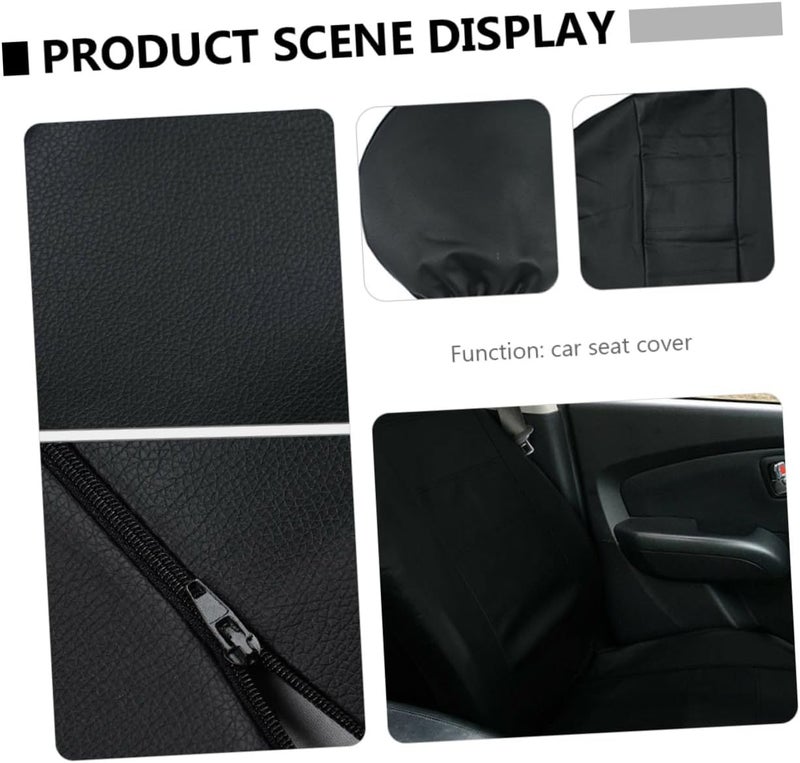 LABRIMP 11pcs 5-Seater Car Seat Cover Set with Pu Material Car Seat Protection Cushion Non-Slip Auto Interior Accessory - Image 3