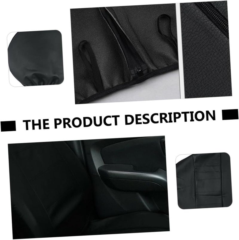 LABRIMP 11pcs 5-Seater Car Seat Cover Set with Pu Material Car Seat Protection Cushion Non-Slip Auto Interior Accessory - Image 4