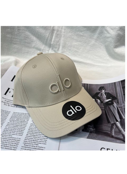 alo lettered embroidered baseball cap