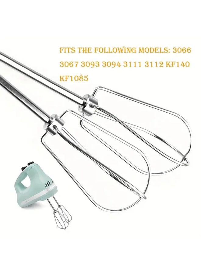 Stainless Steel Turbo Whisk Beaters Set Compatible with Hand Mixer Durable Kitchen Tool - Image 4